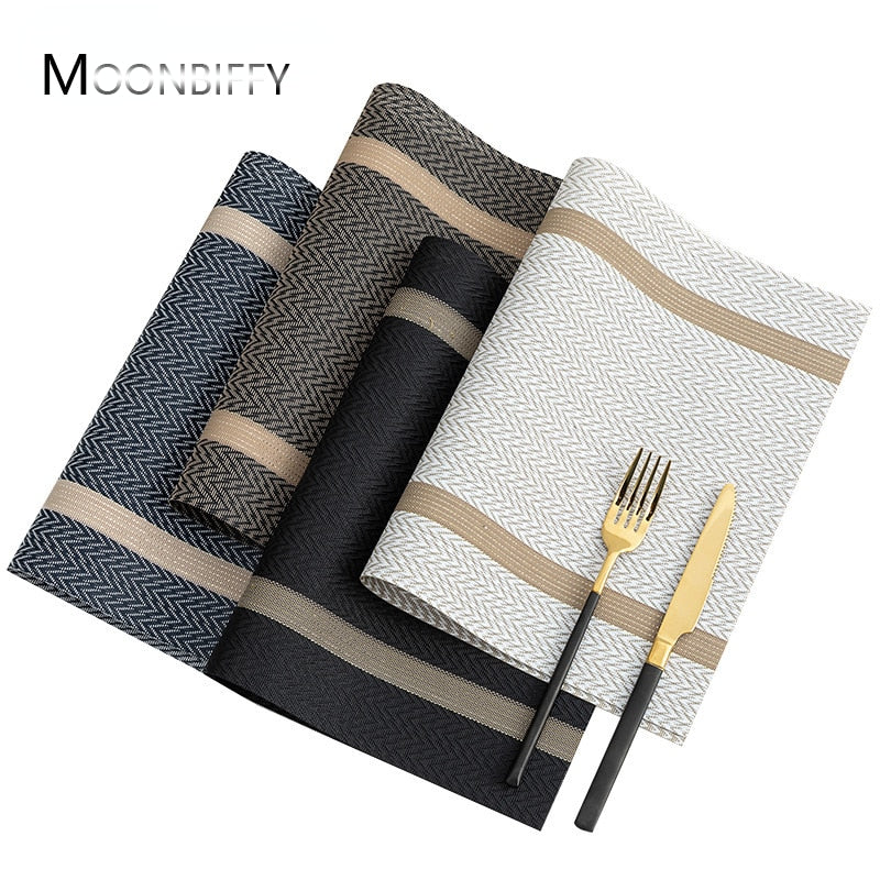 Placemat for Dining Table Mat Set Linens Place Mat Accessories Cup Wine Decorative Mat Placemats for Table set of 2 or 4