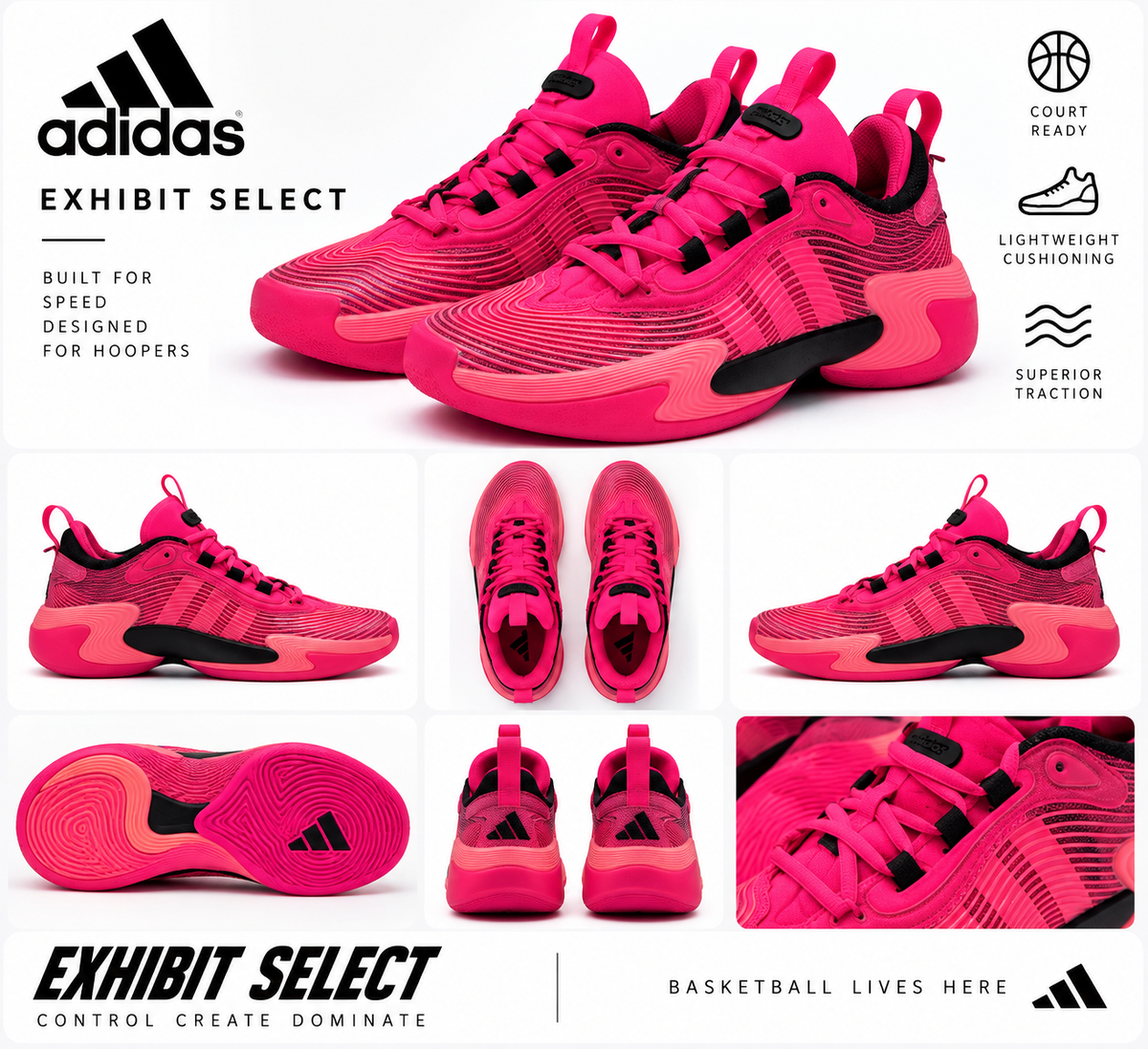Adidas Exhibit Select 2.0 basketball shoes