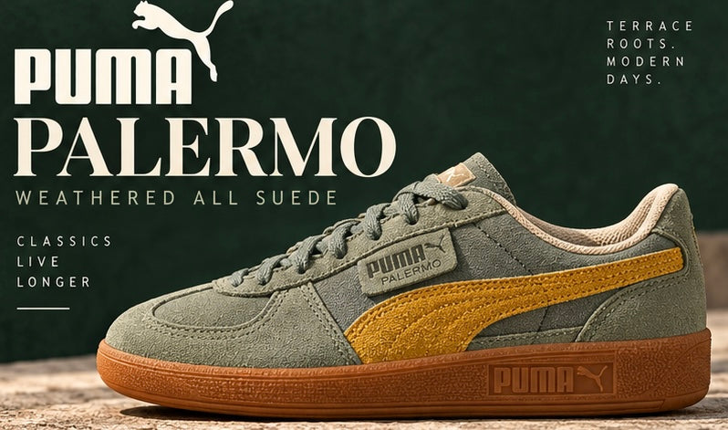Puma Palermo Weathered All Suede Sneakers