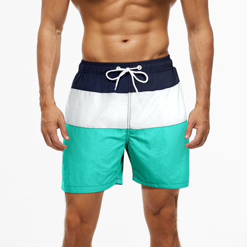 Men's Shorts Casual Cotton Workout Short Pants Drawstring Beach Shorts With Pockets Swim Trunks Stripe Plus size Beach Shorts