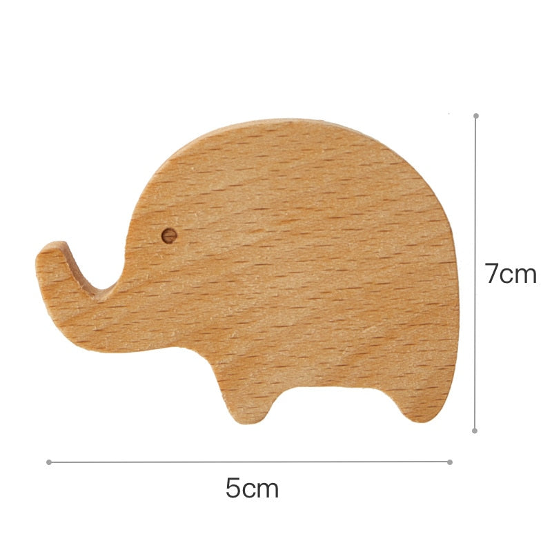 Wooden Hooks Cute Room Decor Animal Hook Wall Keychain Coat Hook Home Decoration Solid Wood Hook Hanger Kitchen Accessories