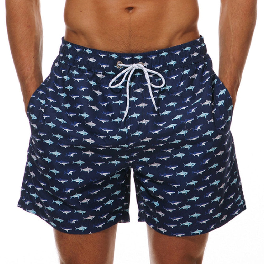 Men's Shorts Casual Cotton Workout Short Pants Drawstring Beach Shorts With Pockets Swim Trunks Stripe Plus size Beach Shorts