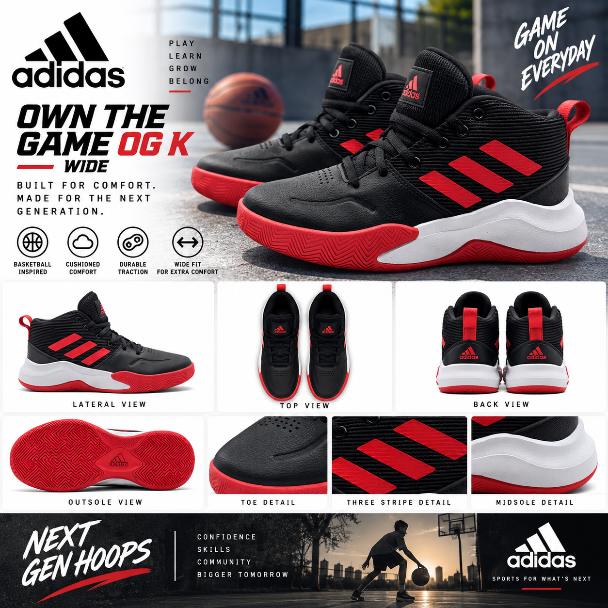 Adidas Own The Game OG K