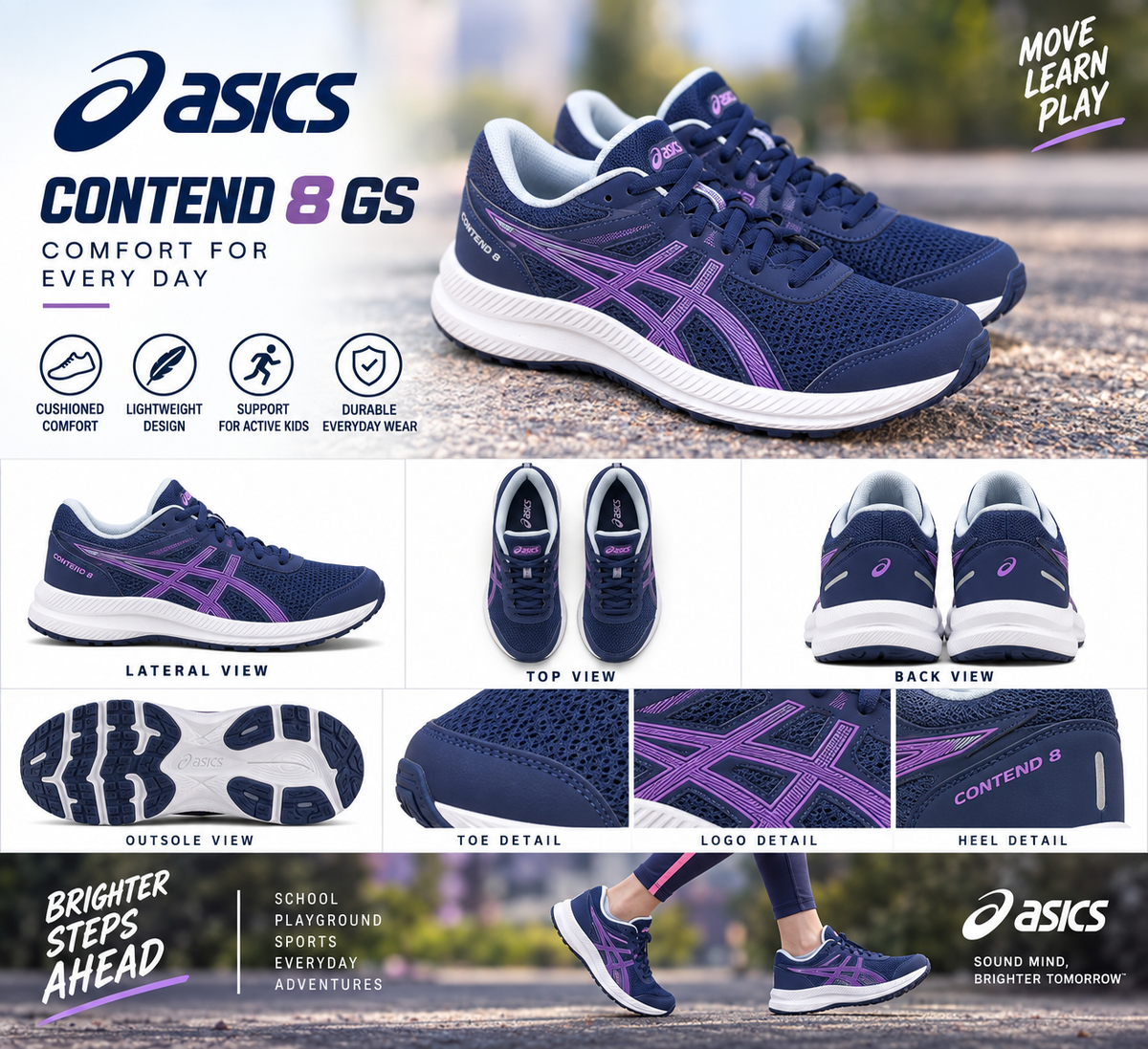 Asics Contend 8 GS