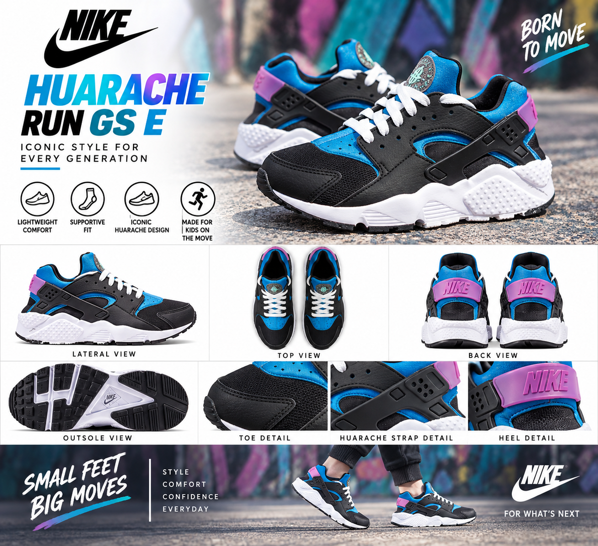 NIKE Huarache Run GS