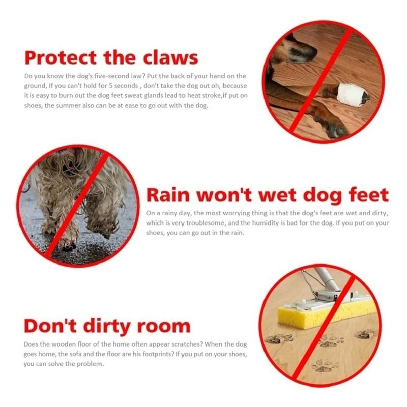 Dog Shoes waterproof  Anti-slip Rain Boots Footwear For Small Cats Dogs Puppy Dog Pet Booties