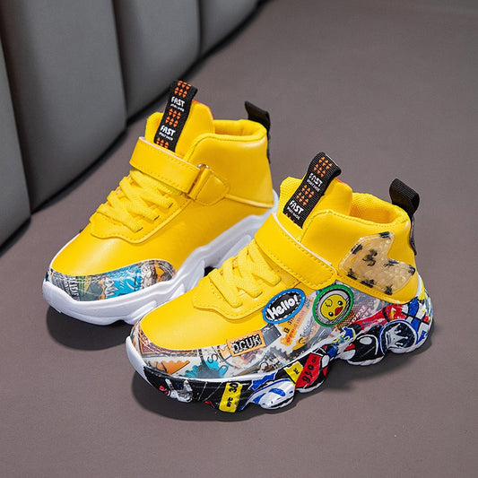 COMIC PRINT KIDS SHOES