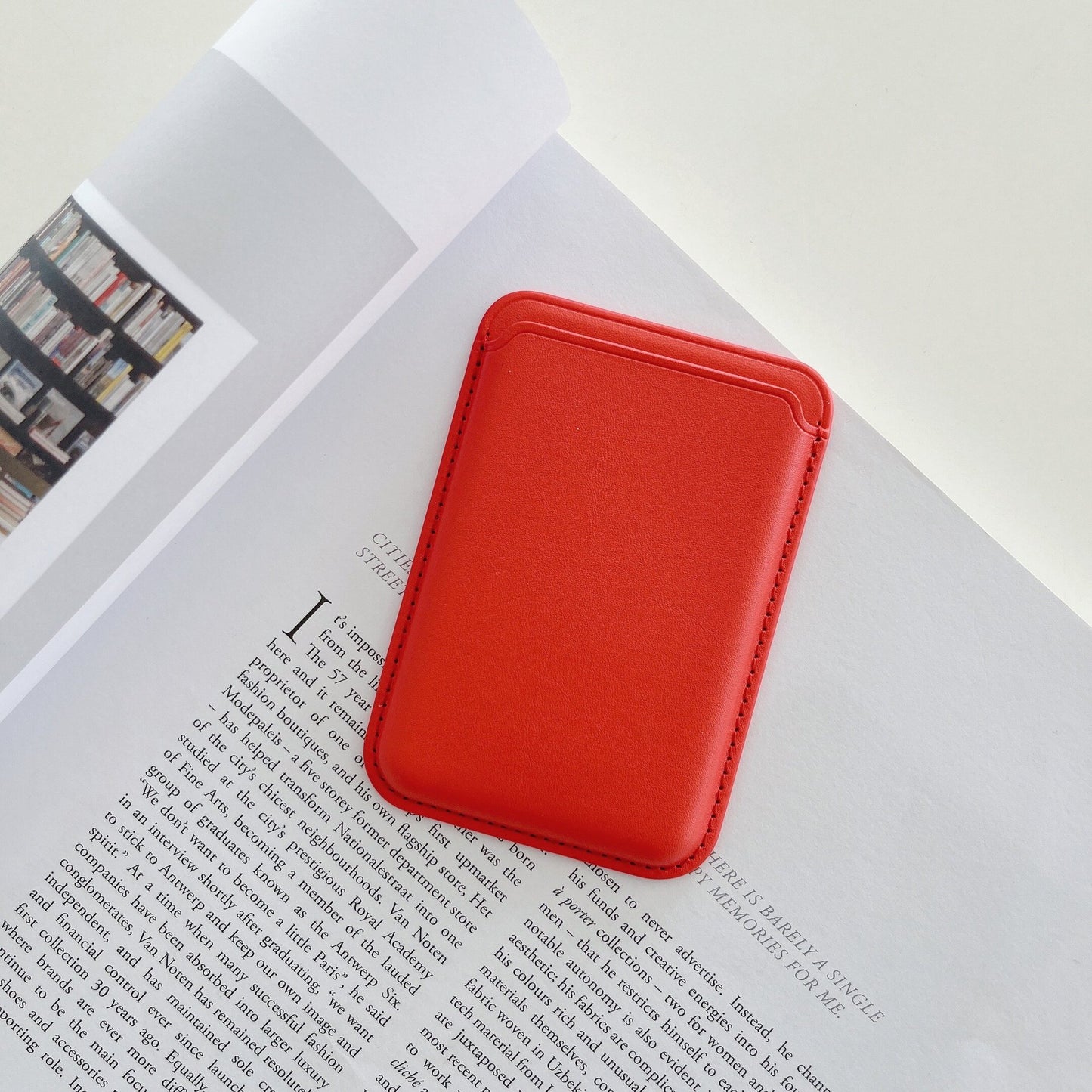 iPhone Magnetic Leather Card Holder for MagSafe